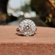 Antique Diamond Cluster Ring