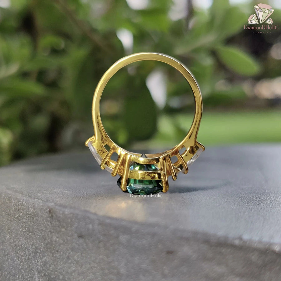 round and marquise side stone | cluster ring​