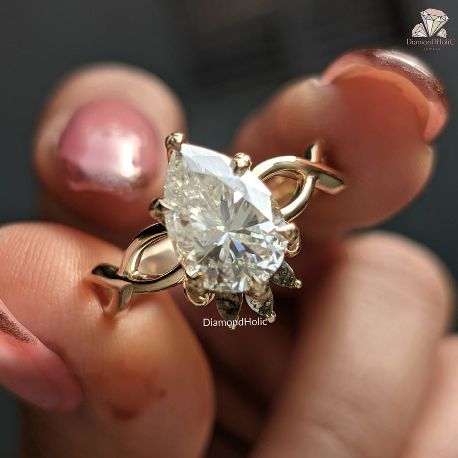 moissanite diamond ring