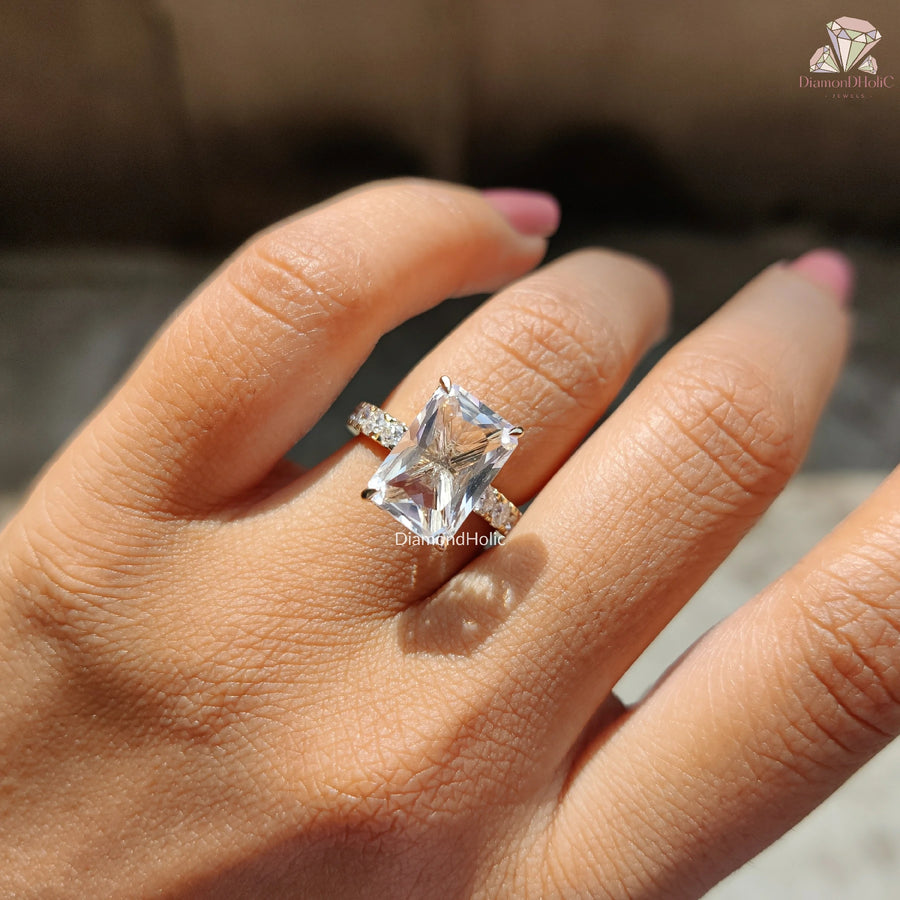 radiant cut diamond engagement rings