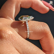 halo diamond engagement ring​