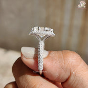 halo diamond engagement ring
