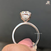 hidden halo diamond ring