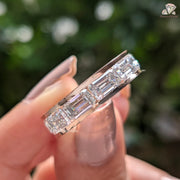 moissanite diamond band