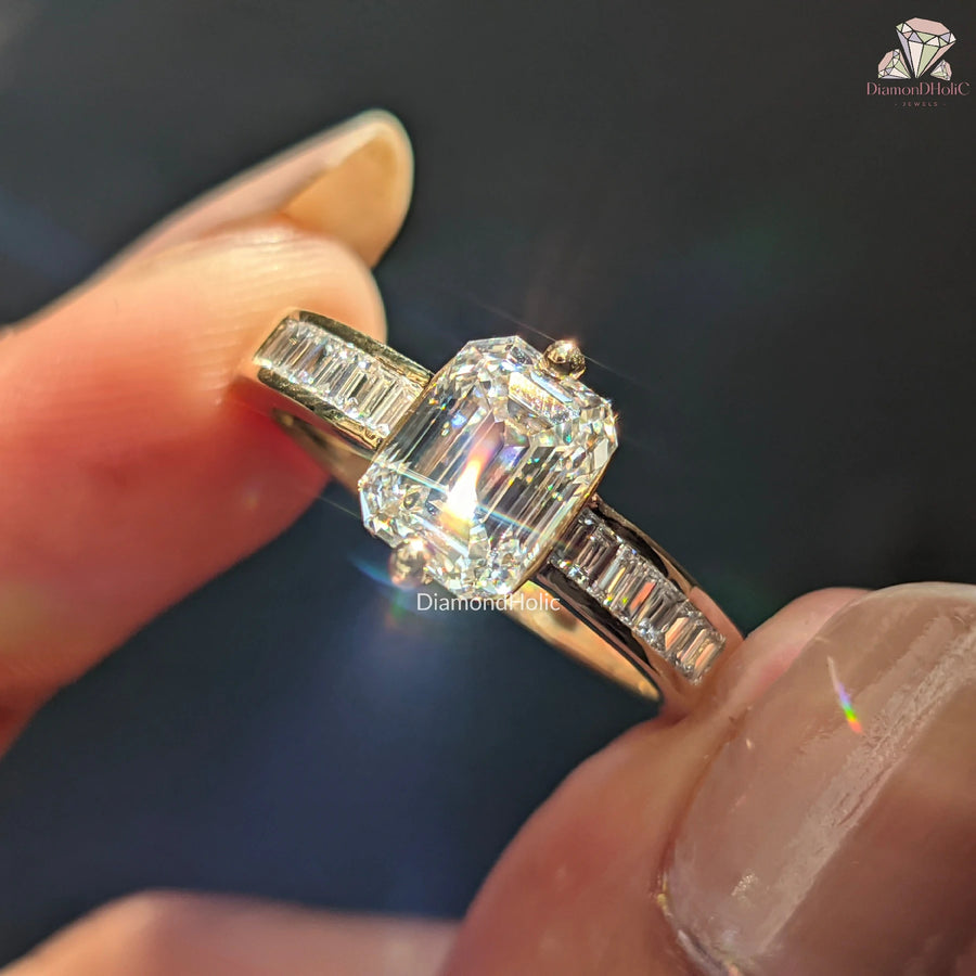 yellow gold diamond ring