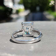 Solid Gold Moissanite Ring