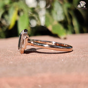 Subtle Natural Inclusions | Unique Stone Ring | Modern Bridal Ring

