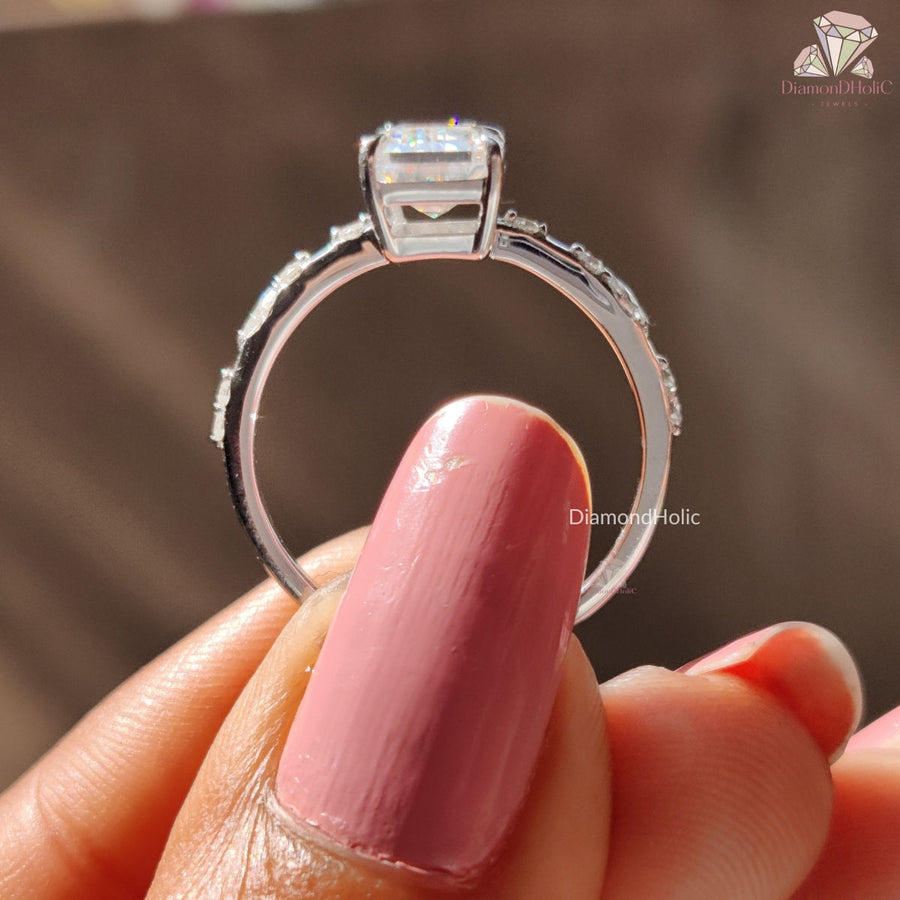 emerald cut engagement ring​