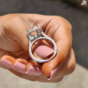 Engagement Ring Semi Mount​ with Art Deco Ring