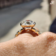 gold vintage ring | old cut cushion ring | heirloom inspired ring
