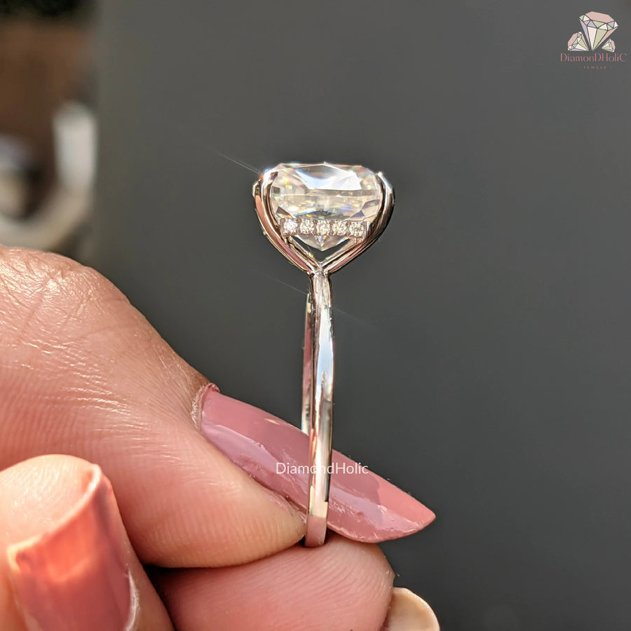 hidden halo engagement ring