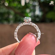 hidden halo engagement ring