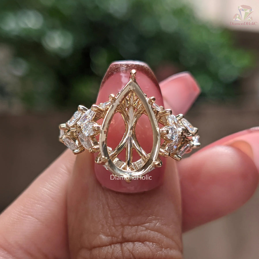 semi mount engagement rings