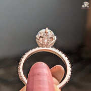 tulip set engagement ring | tulip prongs