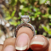 Radiant Cut Moissanite | Engagement Ring | Elegant Wedding Band

