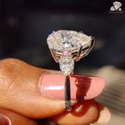 gold moissanite engagement rings​
