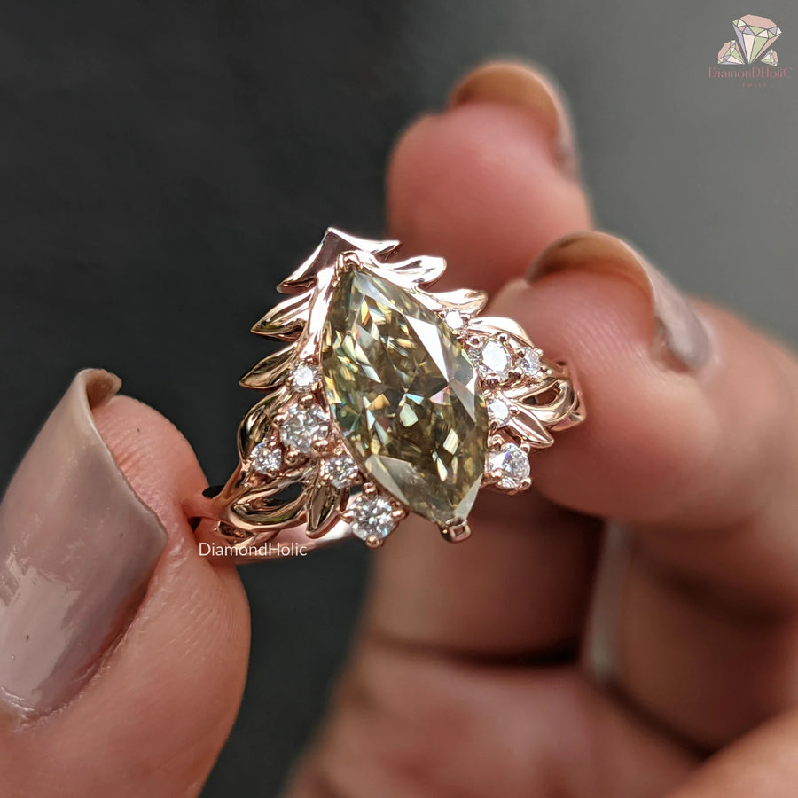green engagement rings