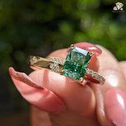 moissanite diamond ring