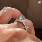 green stone ring