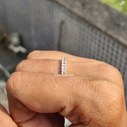 Timeless Emerald Ring | Moissanite Glow Band | Love Promise Gift

