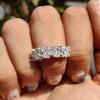 Baguette Cut Wedding Band | Moissanite Diamond Ring | Elegant Gift for Her

