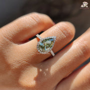 halo diamond rings