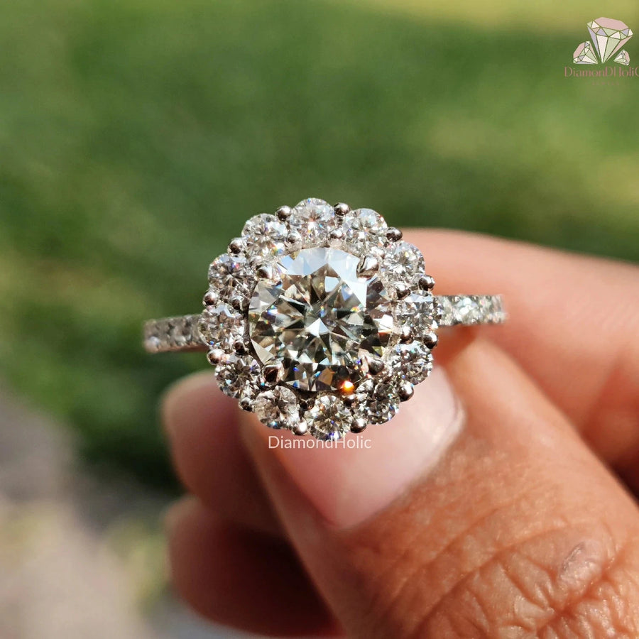 halo engagement rings