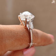 heart cut moissanite engagement rings