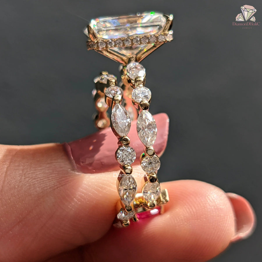 hidden halo diamond ring