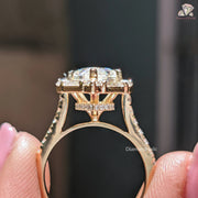 hidden halo engagement ring