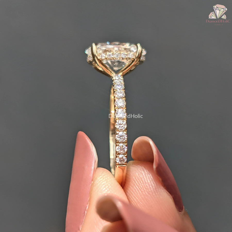 hidden halo engagement ring