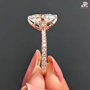 hidden halo engagement ring | hidden halo ring