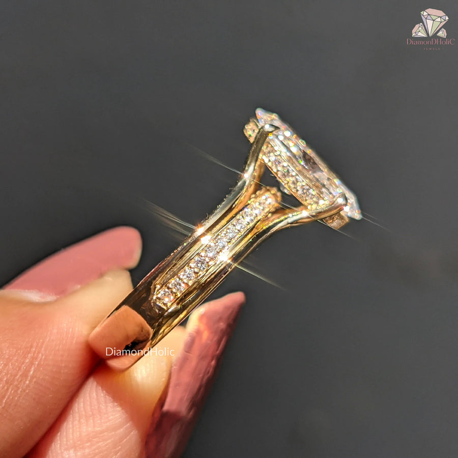 hidden halo engagement ring | hidden halo rings | halo ring