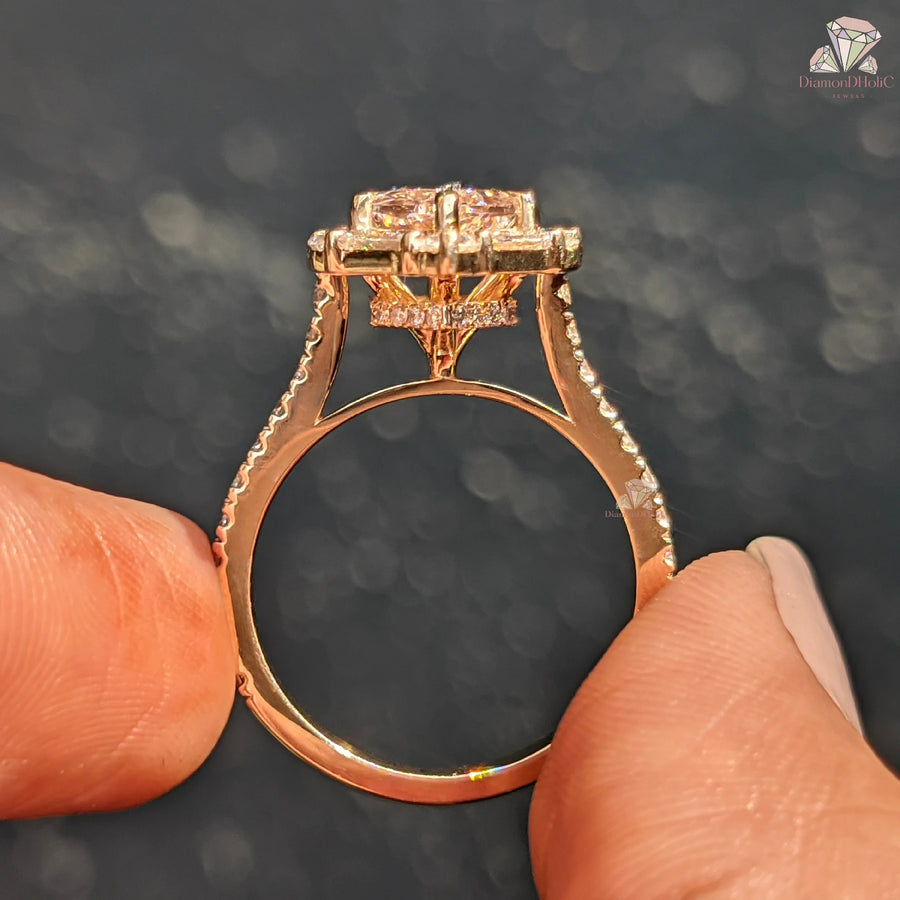 hidden halo | hidden halo engagement ring | hidden halo diamond ring