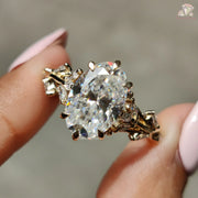 hidden halo engagement ring | hidden halo oval engagement ring