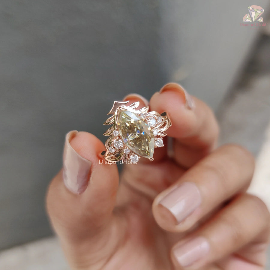 light green engagement ring