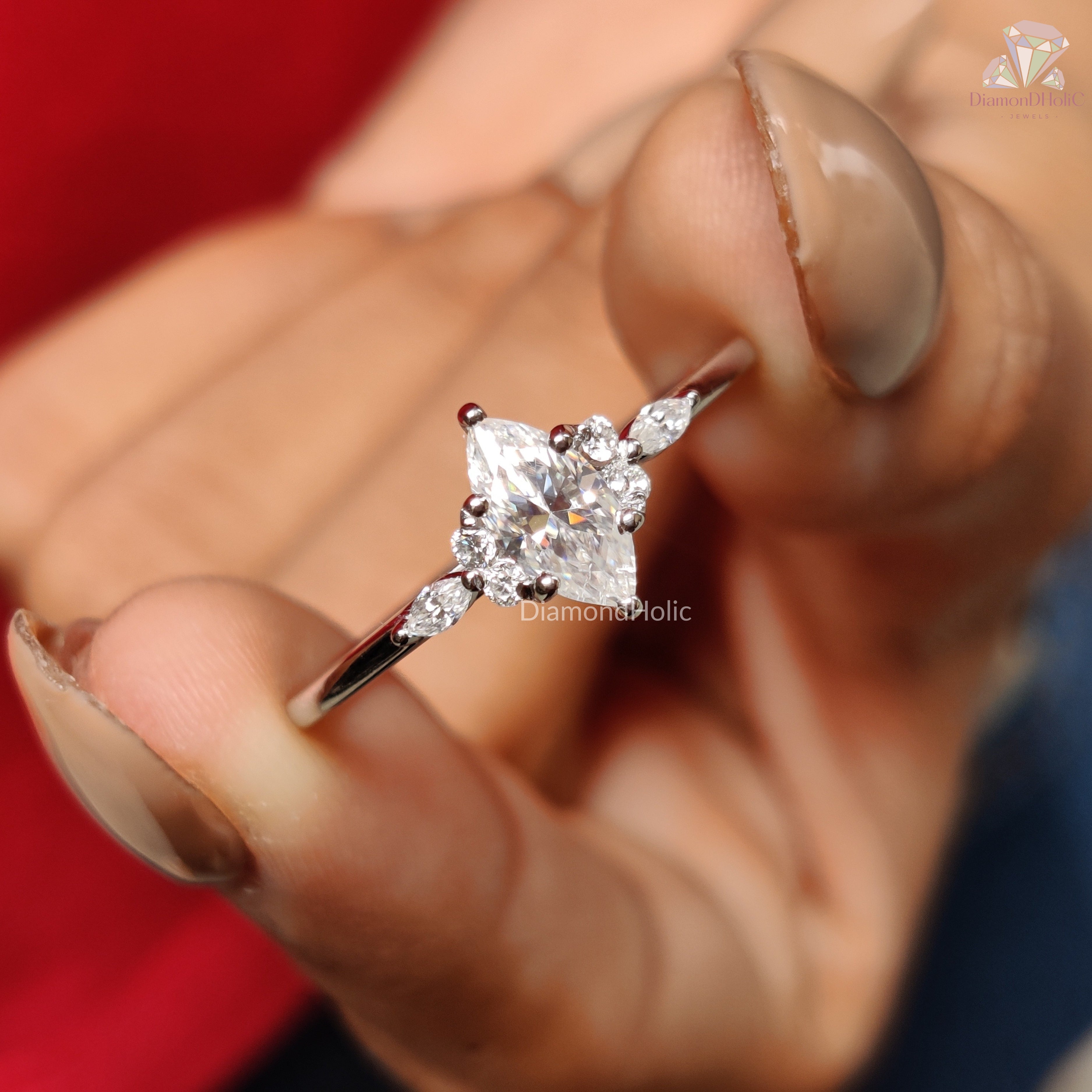 Marquise Cut Diamond Ring