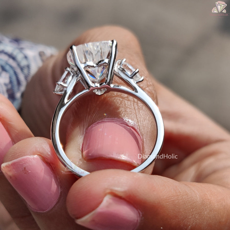 marquise side stone ring | marquise diamond ring