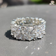 prong setting band | wide eternity band
