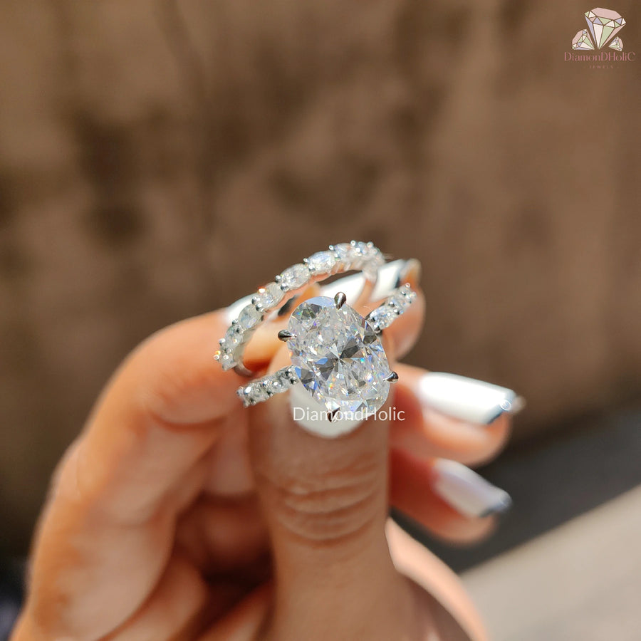 Moissanite Bridal Ring Set