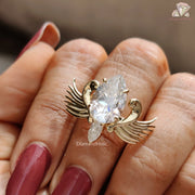 Moissanite Diamond Rings | Swan Setting Ring