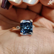 Radiant Cut Moissanite Ring