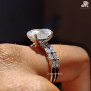 Moissanite Wedding Band