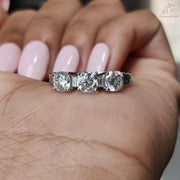 moissanite wedding bands