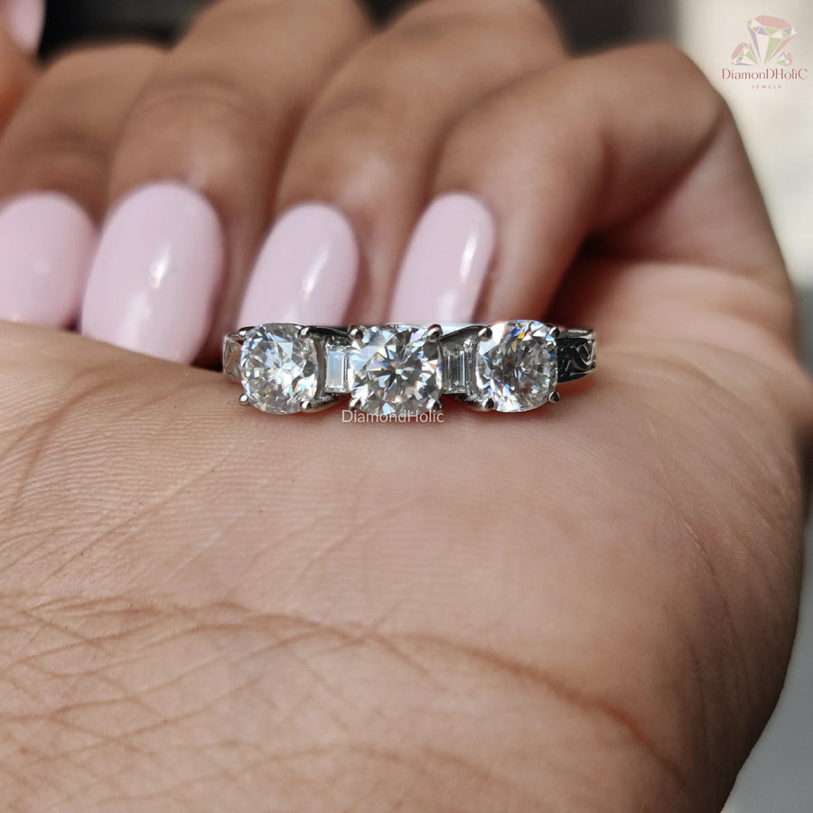 moissanite wedding bands