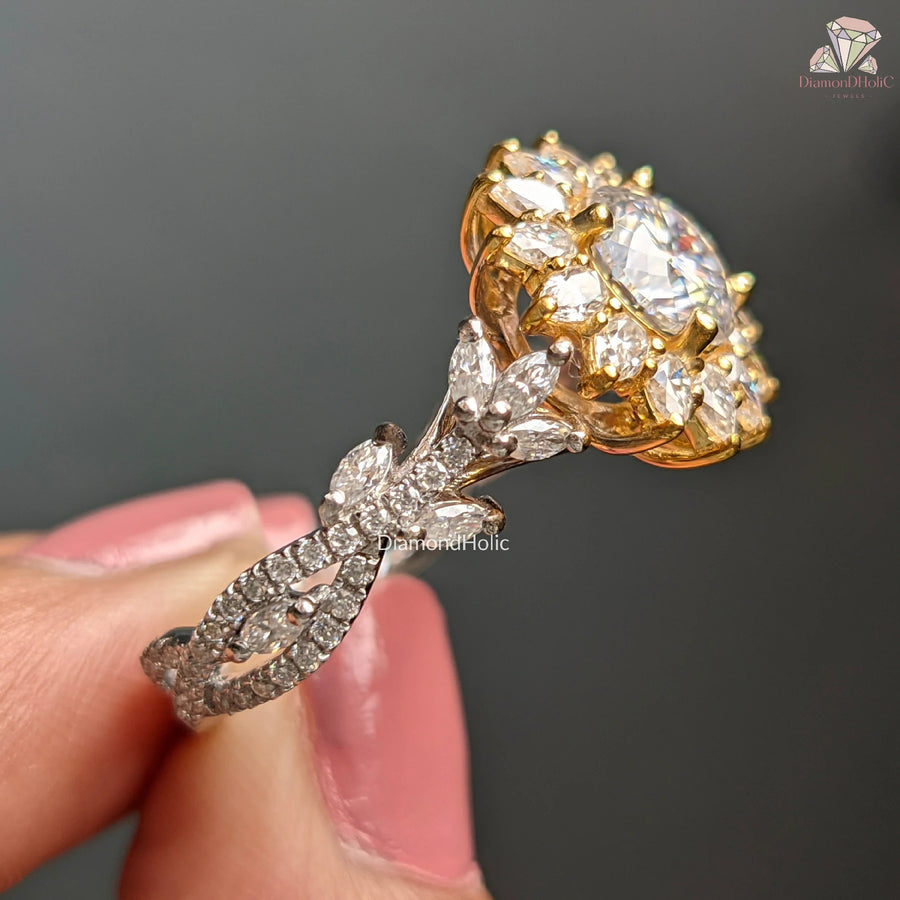 moissanite diamond ring