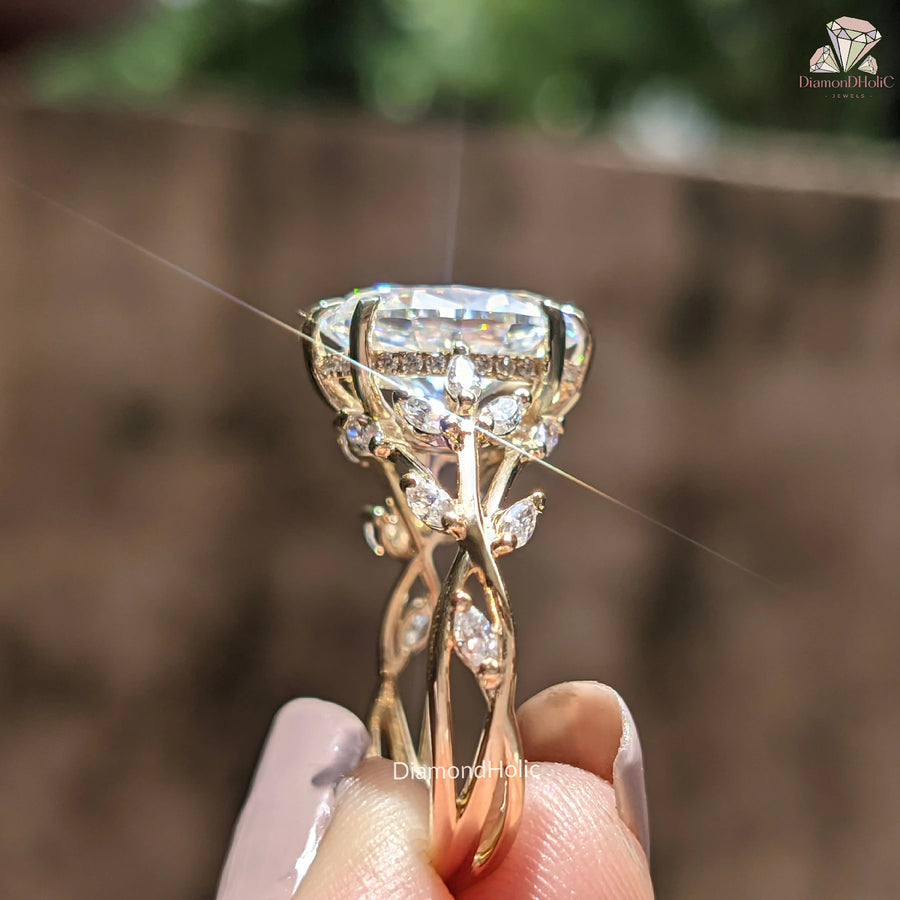 moissanite diamond ring