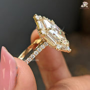moissanite diamond ring