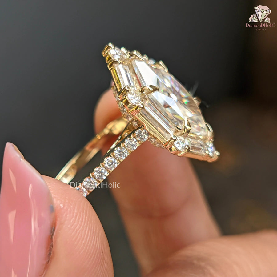 moissanite diamond ring