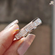 moissanite wedding bands